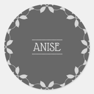 Sticker Anise Spice Jar Étiquettes