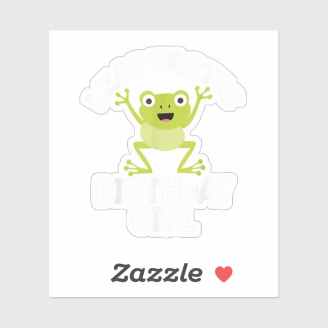 Sticker Année bissextile Anniversaire Fille amusant jeu de (Feuille)