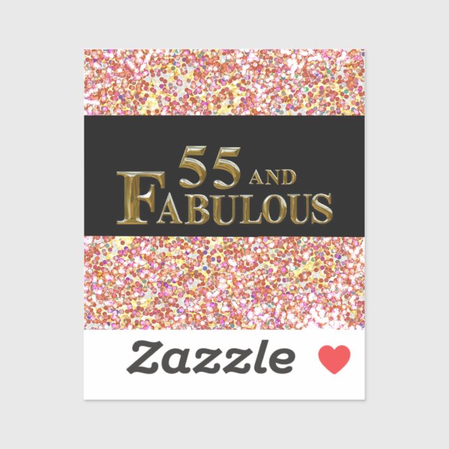 Sticker Anniversaire 55 ans (Feuille)