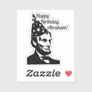 Sticker Anniversaire d'Abraham Lincoln