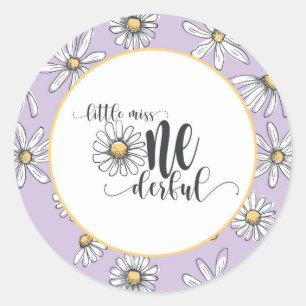 Sticker Anniversaire Daisy - Little Miss ONEderful