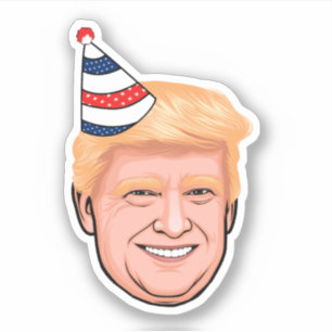 STICKER ANNIVERSAIRE DE DONALD TRUMP