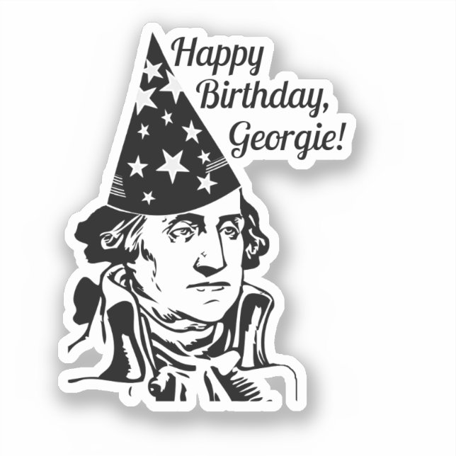 Sticker Anniversaire de George Washington (Recto)