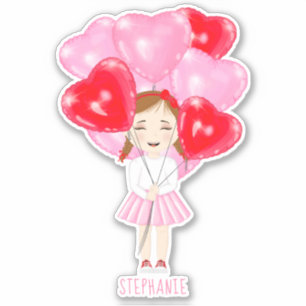 Sticker Anniversaire du ballon d'amour