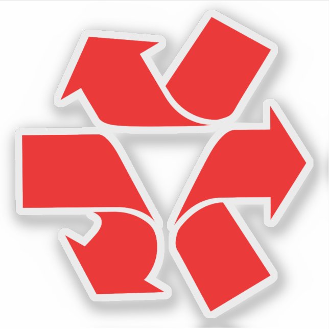 Sticker Annuler le recyclage du symbole (Devant)