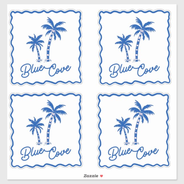 Sticker Anse Bleue (Feuille)