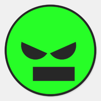 Sticker anti-sourire pour visage de Monsieur en co