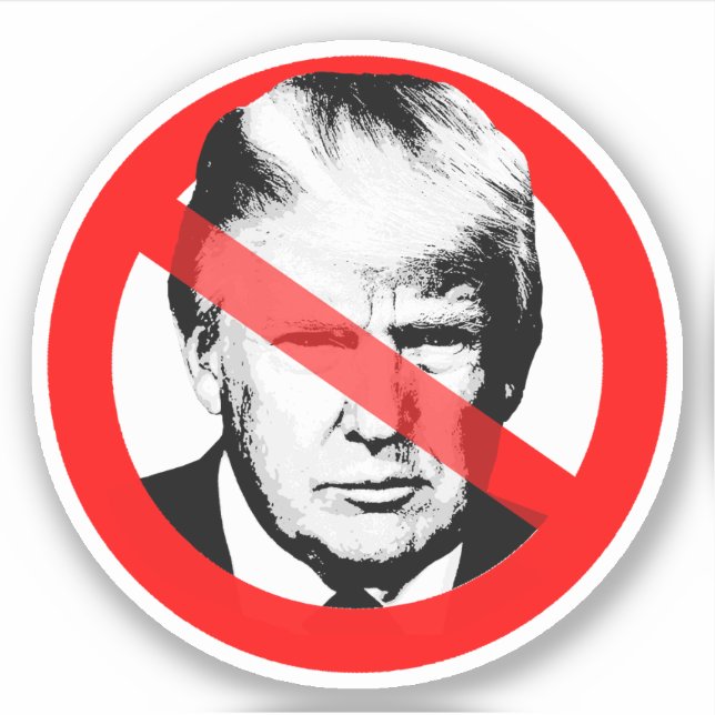 Sticker Anti Trump (Devant)