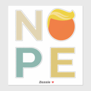 Sticker Anti-Trump - Nope Edition III