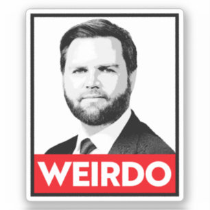 Sticker Anti Trump Vance - Dingue