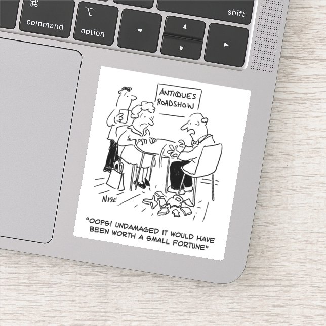 Sticker Antiques Expert dépose un objet précieux (Détail)