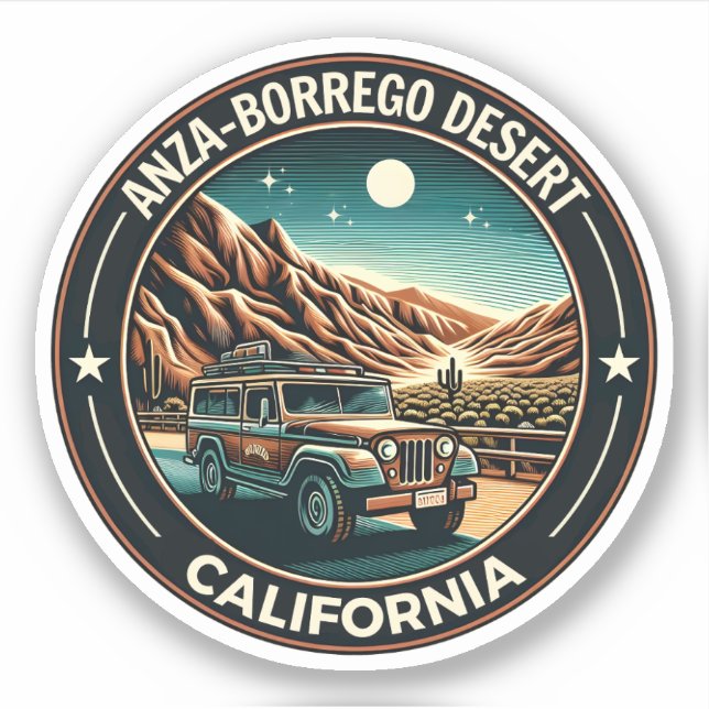 Sticker Anza-Borrego Desert State Park Californie cadeaux (Devant)