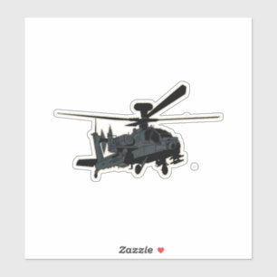 Sticker Apache, AH-64, Hélicoptère d'attaque
