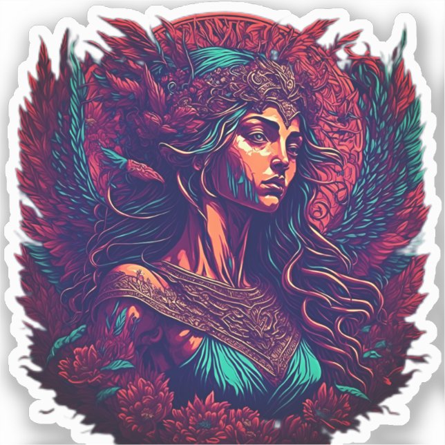 Sticker Aphrodite - Déesse de l'Amour (Recto)