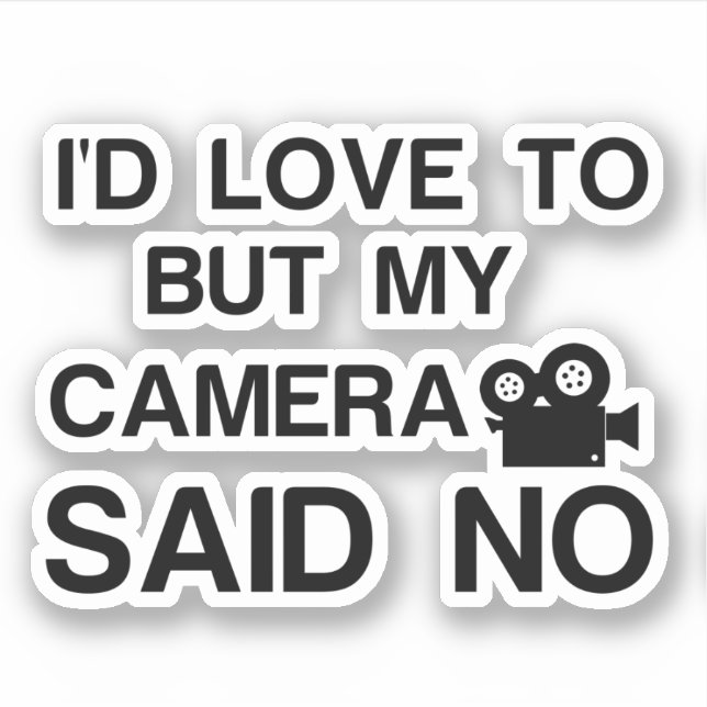 STICKER APPAREIL PHOTO VIDÉO (Devant)