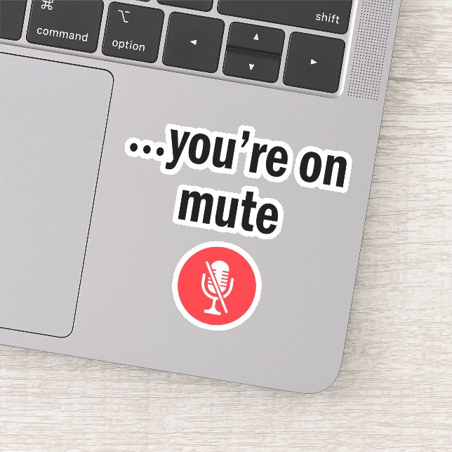 Sticker Appel vidéo, vous êtes mute, vous êtes mute (Détail)