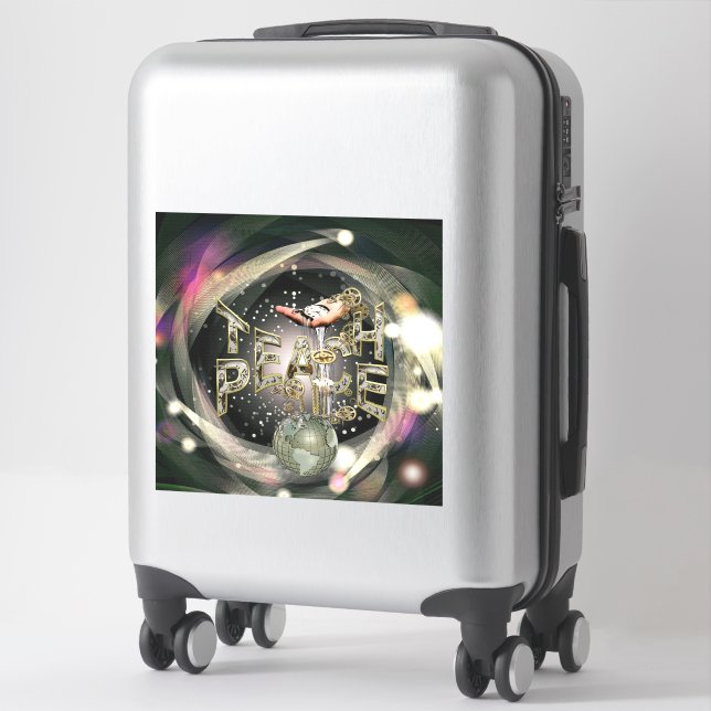 Sticker Apprendre la paix Big (Sur valise)