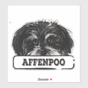 Sticker Aquarelle Affenpoo