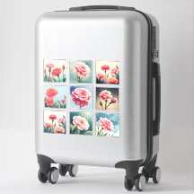Aquarelle Carnation fleurs scrapbook