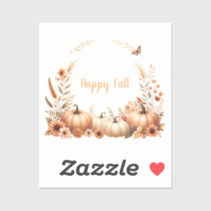 Sticker Aquarelle Happy Fall