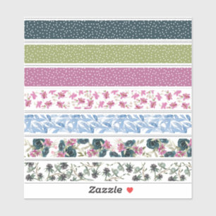 Sticker Aquarelle Motif Floral