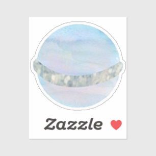 Sticker Aquarelle Saturne Espace extra-atmosphérique Fête