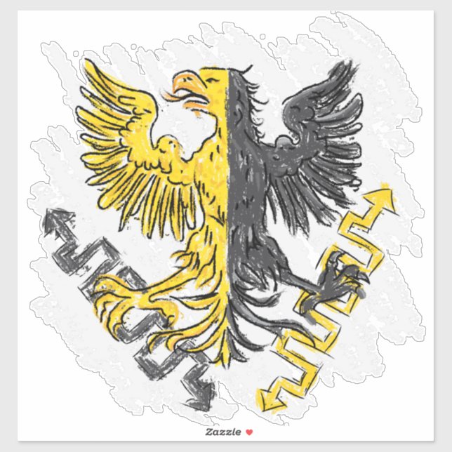 Sticker Aquila et Fulmen (Feuille)