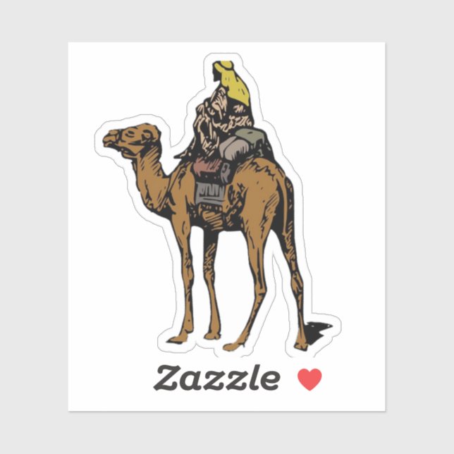 Sticker arabie saoudite culture un homme sur un autocollan (Feuille)