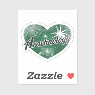Sticker Arachnologie Retro Coeur Blackboard Love