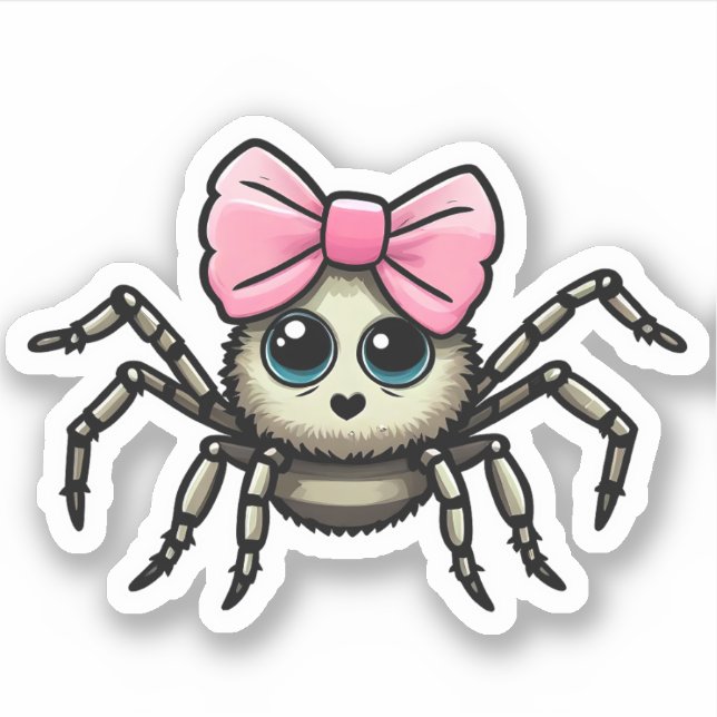 Sticker Araignée de saut mignonne (Devant)