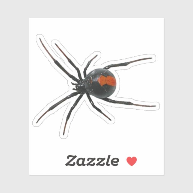 Sticker Araignée noire (Feuille)