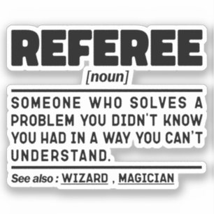 Sticker Arbitre Noun Référencement Football Arbitre Drôle