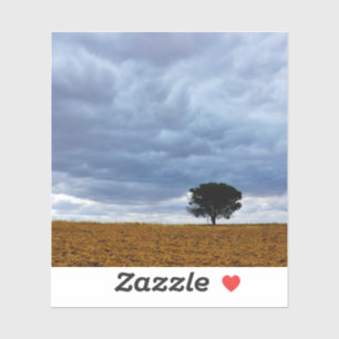 Sticker Arbre dans un champ vide