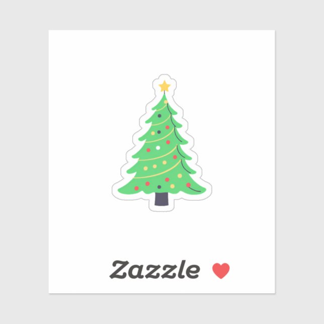 Sticker Arbre de Noël (Feuille)