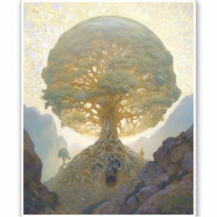 Sticker Arbre Magique De Vie Nature Surréelle Art