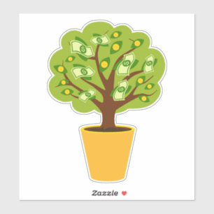 Sticker arbre monétaire