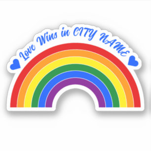 Sticker Arc en arc-en-ciel