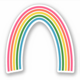 Sticker Arc en ciel adorable