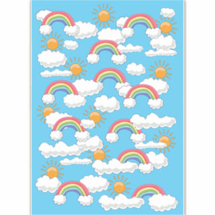 Sticker Arc-en-ciel heureux