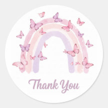 sticker arc-en-ciel Merci