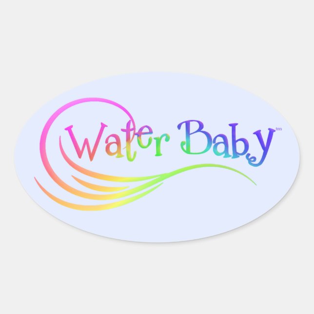 Sticker Arc-en-ciel pour bébé d'eau (Devant)