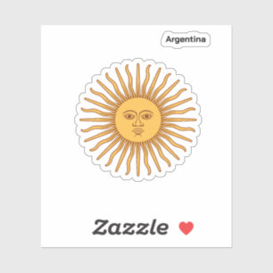 Sticker Argentine Sol de Mayo : T-shirt authentique de sup