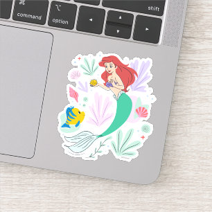 Sticker Ariel & Flounder’s Undersea Shell-abration !