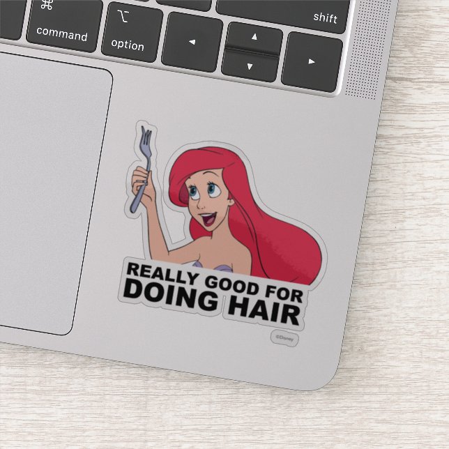 Sticker Ariel | Vraiment bon pour faire des cheveux (Détail)