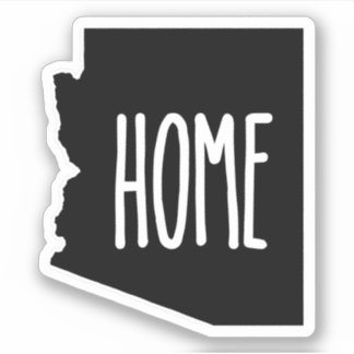 Sticker Arizona Accueil Noir et Blanc