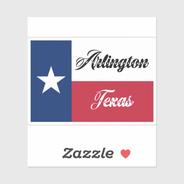 Sticker Arlington Texas (Feuille)