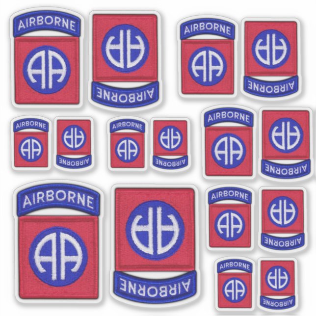 Sticker Armée 82e Division aéroportée de l'ABN Fort Bragg  (Devant)