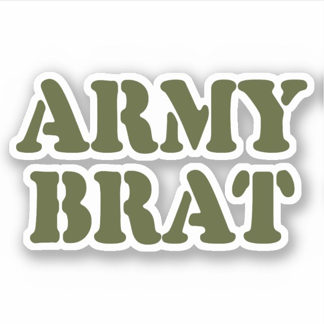 STICKER ARMÉE BRAT (Devant)