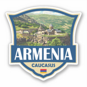 Sticker Armenia Illustration Rétro Badge