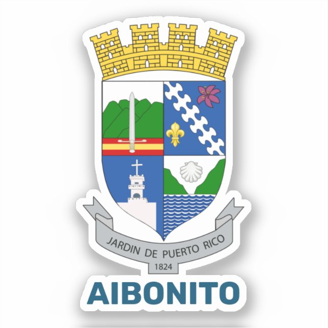 Sticker Armoiries - Aibonito, Porto Rico (Recto)
